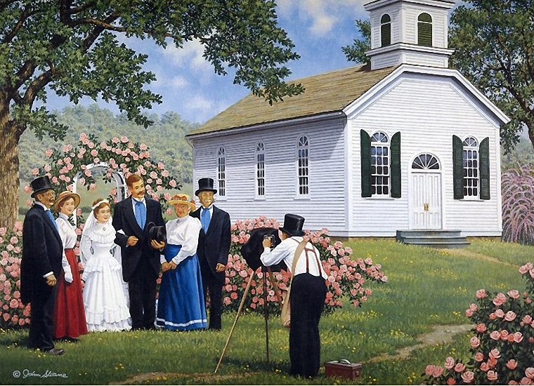 Bridal Party by John Sloane
